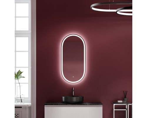 Зеркало Sancos Oval 45 с фронтальной подсветкой