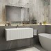 TW Shape комплект подвесной мебели 122х52см, с раковиной, с 1 выдвиж. ящиком с механизмом push-to-open, цвет: белый матовый RAL9003. SHAP120-B+548001*1