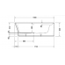 Bathtub Cape Cod Ванна угол справа 190x90см с бесшовной панелью и ножками, с одним наклоном для спины, цвет: белый. 700363000000000,  792208000001000