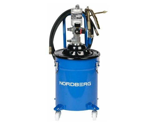 Установка пневматическая для раздачи густой смазки с баком 20 л NORDBERG NO5020