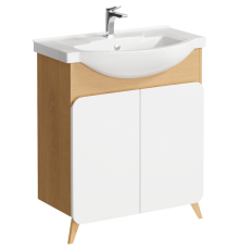 AQ BAS0107DZ Basic Тумба под умывальник напольная, 750х765х440 мм, дуб золотой BAS0107DZ