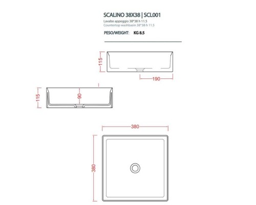Artceram Scalino Раковина 38x38 см, накладная, цвет: blu zaffiro. SCL001 16 00 Artceram Scalino Раковина 38x38 см, накладная, цвет: blu zaffiro. SCL001 16 00