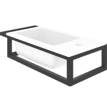 Консоль с раковиной DIWO Элиста 58x21x13,5