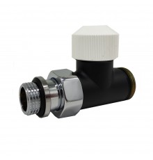 Прямой клапан SR Rubinetterie Tondera термостатический 1/2 х3/4Е, цвет черный 0635-1500VCES