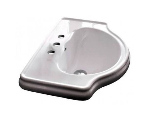 Kerasan Retro Раковина 62х45.5 см, 3 отв., цвет: белый. 103001*3 Kerasan Retro Раковина 62х45.5 см, 3 отв., цвет: белый. 103001*3