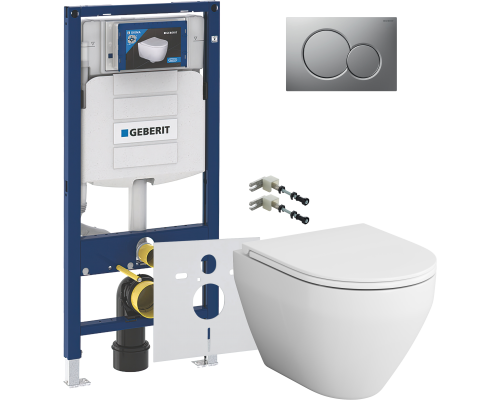 Комплект Унитаз подвесной AM.PM Spirit V2.0 с микролифтом + Шумоизоляция Geberit 156.050.00.1 + Кнопка Sigma 01 115.770.JQ.5 лакированная, матовый хром + Инсталляция Duofix UP 320 111.300.00.5 + Крепления 111.815.00.1 к стене Комплект Унитаз подвесной AM.PM Spirit V2.0 с микролифтом + Шумоизоляция Geberit 156.050.00.1 + Кнопка Sigma 01 115.770.JQ.5 лакированная, матовый хром + Инсталляция Duofix UP 320 111.300.00.5 + Крепления 111.815.00.1 к стене