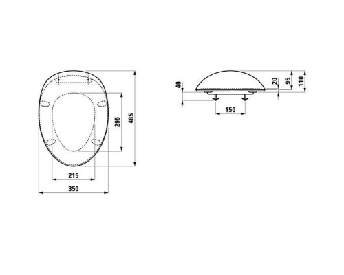 Laufen Alessi One Сиденье для унитаза 48.1x35x10.7см с микролифтом, цвет: белый. 8.9297.1.000.000.1 Laufen Alessi One Сиденье для унитаза 48.1x35x10.7см с микролифтом, цвет: белый. 8.9297.1.000.000.1