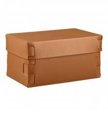 Colombo Adj Коробка Snob 25x15хH13.5см., настольная, цвет: коньяк/бордо. BADJ2515-0930