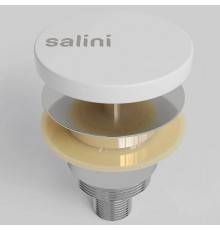 Salini D402 Донный клапан для ванны UpDown, S-Stone, цвет: белый матовый. 15231WM