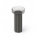 Dea Design Pedestal Basin Раковина 48х45.6х90см., напольная, без отв., Glasstek, прозрачная смола, цвет: Smoky Black R4. DD2025 480 R4