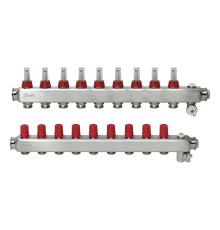 Комплект коллекторов Danfoss SSM-9F с расходомерами, 9 контуров. 088u0759