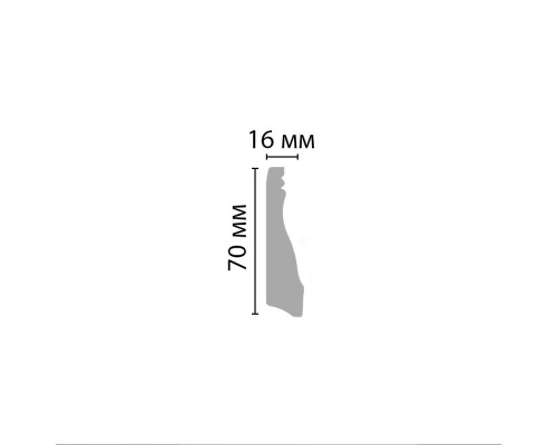 Плинтус напольный DECOMASTER D193 (70*16*2000мм)
