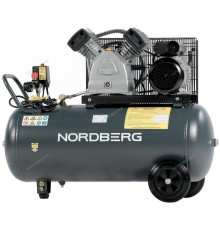 Компрессор поршневой с ременной передачей 220В, ресив. 100л, 420л/мин NORDBERG NCP100/420A