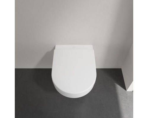 VilleroyBoch Architectura Комплект Унитаз-подвесной 37х53х33см., сиденье с функцией QuickRelease, Softclose, цвет: альпийский белый. 4694HR01
