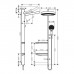 Hansgrohe Showerpipe Душевая система 1jet (верхний душ, штанга, ручной душ, полочки), цвет: белый матовый. 26842700