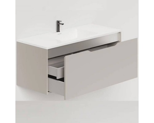 Salini Smile Тумба подвесная 100х50х48.5см., с раковиной, цвет: Grey. S1000GON203