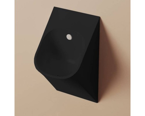Artceram LA FONTANA 2.0 Писсуар подвесной 33х31хh62см, с сифоном и крепл., saniglaze, цвет: черный матовый. LFO002 17 34