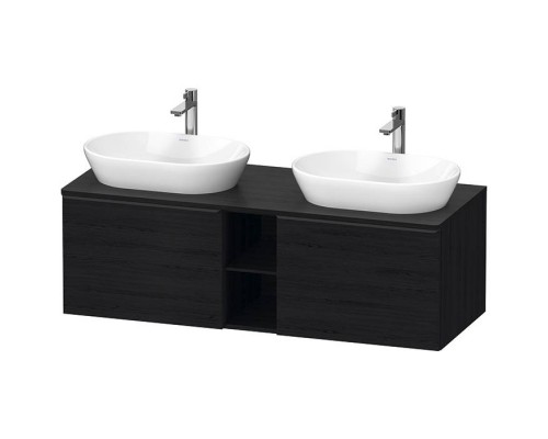 Duravit D-Neo Тумбочка подвесная 140х45.9x55см., 2 раковины, 2 ящика, цвет: Black Oak. 2372600070, DE4950B1616 Duravit D-Neo Тумбочка подвесная 140х45.9x55см., 2 раковины, 2 ящика, цвет: Black Oak. 2372600070, DE4950B1616