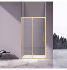 Душевая дверь Vincea Slim 8mm VDP-4SL120CLG, брашированное золото, стекло прозрачное