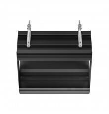 Gessi Binario Профиль линейный 460 мм, для 2 модулей, установка Shift-Fix, цвет: Black XL. 61004#299
