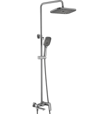 Душевая стойка Shevanik S8536T оружейная сталь