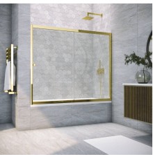 Шторка на ванну Vegas Glass ZV Tur Novo 180 09 01 профиль золото, стекло прозрачное
