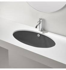 Simas Lft Spazio раковина встаиваемая под столешницу 66х39см, цвет: antracite matt. LFT74antacite matt