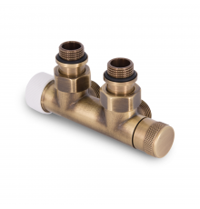Узел нижнего подключения термостатический SR Rubinetterie угловой 1/2 х3/4 Е Бронза (левый) 0685-1500Z0E0