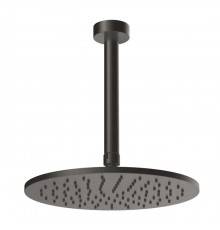 Gessi Ingranaggio Душевая головка потолочная, поворотная с шарниром, цвет: Black Metal Brushed PVD. 63352#707