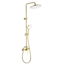 Душевая стойка Wonzon   Woghand WW-B3200-BG, брашированное золото
