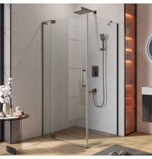 Душевой уголок Cezares Slider AH 1 100-90/100 C GM профиль оружейная сталь, стекло прозрачное