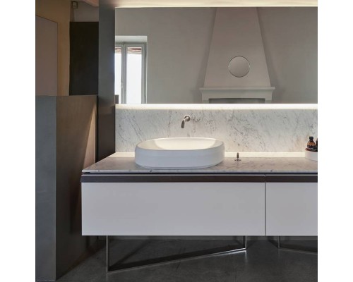 Agape Lariana Раковина 64.9x46.9x13 см, без отв., мрамор Carrara, цвет: белый. ACER1074MC *0 Agape Lariana Раковина 64.9x46.9x13 см, без отв., мрамор Carrara, цвет: белый. ACER1074MC *0
