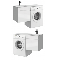 AQ DU01051 Duet Тумба под умывальник подвесная, с одним ящиком, 535х492х568 мм, белый DU01051