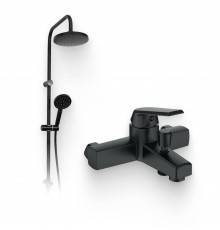Душевой комплект Смеситель Orange One Life P02-100b + Стойка O-Shower OW02b