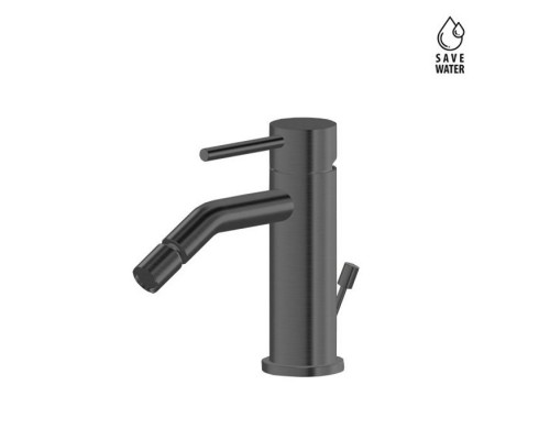 Newform X-STEEL 316 Смеситель для биде на 1 отв., с донный клапаном, излив 13.4см.,цвет: PVD Brushed gun metal. 69623X.59.064 Newform X-STEEL 316 Смеситель для биде на 1 отв., с донный клапаном, излив 13.4см.,цвет: PVD Brushed gun metal. 69623X.59.064
