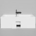Salini Orlanda Axis KIT Встраиваемая ванна на ножках 180х80х60cм., UpDown, сифон, интегрированный слив-перелив, материал: S-Sense, цвет: белый глянцевый. 103312G