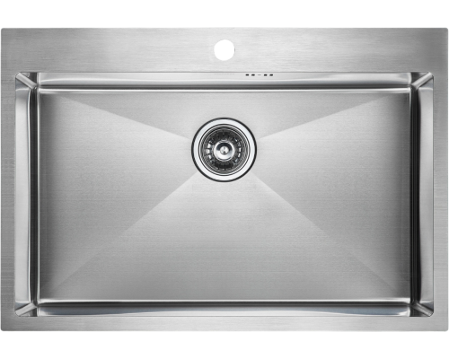 Мойка кухонная Paulmark Kroner PM217551-BS брашированная нержавеющая сталь
