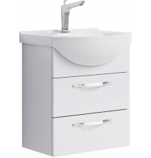 AQ Agr.01.05/2 Аллегро Тумба под умывальник подвесная, 2 ящика, белая, 446х506х290 мм Agr.01.05/2