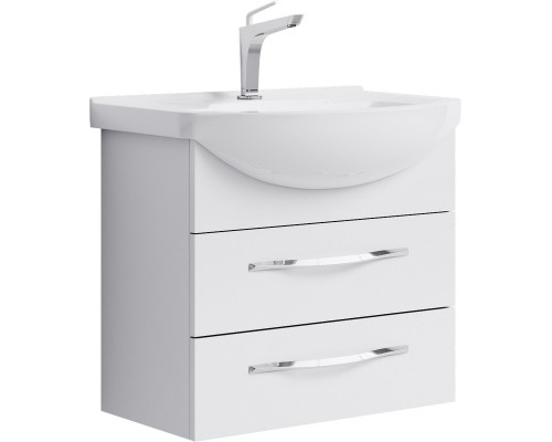 AQ Agr.01.06/2 Аллегро Тумба под умывальник подвесная, 2 ящика, белая, 598х522х318 мм Agr.01.06/2