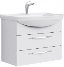AQ Agr.01.07/2 Аллегро Тумба под умывальник подвесная, 2 ящика, белая, 720х536х332 мм Agr.01.07/2