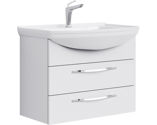 AQ Agr.01.07/2 Аллегро Тумба под умывальник подвесная, 2 ящика, белая, 720х536х332 мм Agr.01.07/2