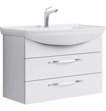 AQ Agr.01.08/2 Аллегро Тумба под умывальник подвесная, 2 ящика, белый, 865х586х485 мм Agr.01.08/2