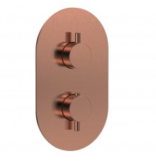 AQM8806BC Siena Встраиваемый термостат на 3 потр. в комплекте с внутр. частью, медь шлифованная AQM8806BC