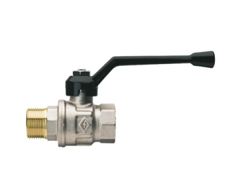 Шаровой кран Rubinetterie Bresciane полнопроходный UNI-SFER 1/2 ,вн/нар резьба, алюминиевая рукоятка 1801040000