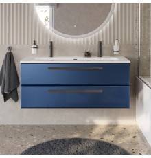 Тумба с раковиной Cezares Eco Cer-N 120, sapfiro, раковина Eco 120-1-2, ручки матовые черные