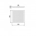 Almar Velvet Верхний душ 300*300 (без держателя) с функцией Velvet Rain, цвет: черный матовый. E044278.MB