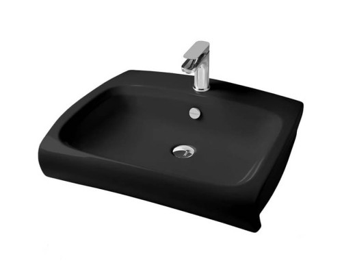 Artceram/Hidra HI-LINE Раковина 65х50 см, 1 отв., подвесная, цвет: черный. HIL004 03 00 nero*1 Artceram/Hidra HI-LINE Раковина 65х50 см, 1 отв., подвесная, цвет: черный. HIL004 03 00 nero*1