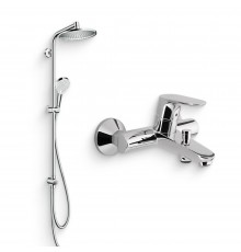 Душевой комплект Смеситель Hansgrohe Focus E2 31940000 + Стойка Crometta S 240 1jet Showerpipe Rеno 27270000 EcoSmart