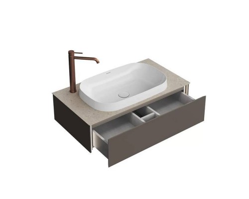 Kerama Marazzi Magica Тумба подвесная, 88.4х48.5х22см., 1 ящик, цвет: вечерний серый матовый. MA.90.1\EGR.M