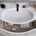 Kerama Marazzi Riva Раковина 100.7х48х15см., накладная, мебельная, с крепежом, левая, 1 отв., с переливом, цвет: белый глянцевый